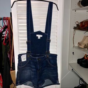 NWT Guess Denim Short Overalls